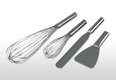 Stainless steel scrapers and whisks